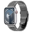 For Apple Watch 42mm Safety Buckle Trapezoid Titanium Steel Watch Band(Grey) - Watch Bands by PMC TechLife | Online Shopping South Africa | PMC TechLife | Buy Now Pay Later Mobicred