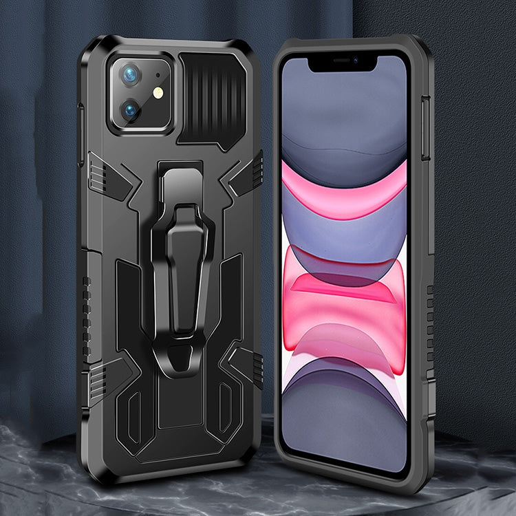 For iPhone 8 & 7 Machine Armor Warrior Shockproof PC + TPU Protective Case(Royal Blue)
