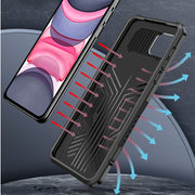 For iPhone 8 & 7 Machine Armor Warrior Shockproof PC + TPU Protective Case(Space Gray)