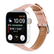 For Apple Watch Series 7 45mm Slim Crocodile Leather Watch Band(Pink) - free shipping - PMC TechLife - Order now!