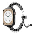 For Apple Watch 38mm Pearl Bracelet Metal Watch Band(Black) - free shipping - PMC TechLife - Order now!