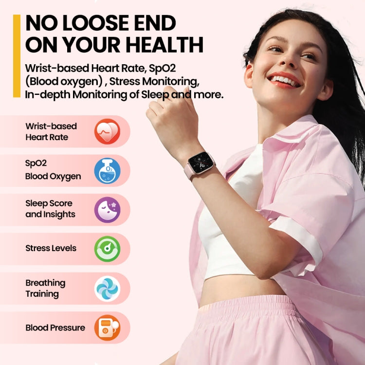 Zeblaze GTS 3 2.03 inch IP68 Water-resistant Smart Bluetooth Call Watch(Pink)