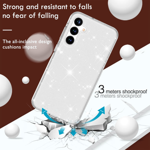 For Samsung Galaxy S23 FE 5G Terminator Style Shockproof Phone Case(White)