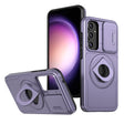 For Samsung Galaxy S22 5G Camshield MagSafe Ring Holder Armor Phone Case(Puple) - Galaxy S22 5G Cases by PMC TechLife | Online Shopping South Africa | PMC TechLife