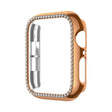 For Apple Watch Series 9 / 8 / 7 41mm Plating Row Diamond Hollow PC Watch Case(Rose Gold) - free shipping - PMC TechLife - Order now!