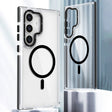 For Samsung Galaxy S24+ 5G Dual-Color Clear Acrylic Hybrid TPU MagSafe Phone Case(Black) - Galaxy S24+ 5G Cases by PMC TechLife | Online Shopping South Africa | PMC TechLife