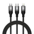 Nillkin Swift Pro 1m 3 in 1 USB to 8 Pin + Type-C + Micro USB Fast Charging Cable(Black) - Multifunction Cable by NILLKIN | Online Shopping South Africa | PMC TechLife