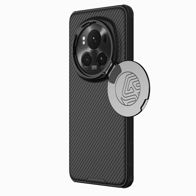 For Honor Magic6 Pro NILLKIN CamShield Prop MagSafe Magnetic PC Phone Case(Black)