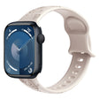 For Apple Watch Series 4 44mm Butterfly Flower Embossed Silicone Watch Band(Starlight) - Watch Bands by PMC TechLife | Online Shopping South Africa | PMC TechLife