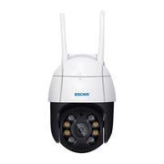 ESCAM QF518 5MP Smart WiFi IP Camera, Support AI Humanoid Detection / Auto Tracking / Dual Light Night Vision / Cloud Storage / Two Way Audio / TF Card, Plug:EU Plug(White)