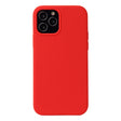 For iPhone 12 / 12 Pro Solid Color Liquid Silicone Shockproof Protective Case(Country Red) - iPhone 12 / 12 Pro Cases by PMC TechLife | Online Shopping South Africa | PMC TechLife