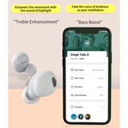 Calante T2S 5D Sound Effect Bluetooth 5.0 Wireless Bluetooth Earphone with Magnetic Charging Box, Support Call & Siri(Cherry Blossom Pink)