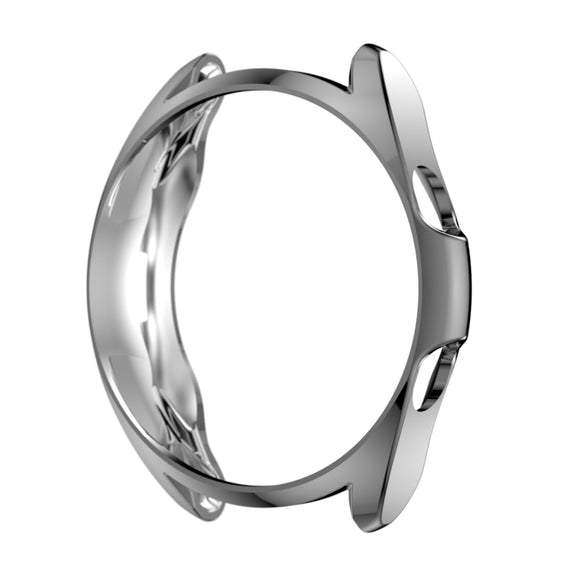 For Samsung Galaxy Watch 3 41mm Electroplating Hollow Half-pack TPU Protective Case(Gray) - Watch Cases by ENKAY