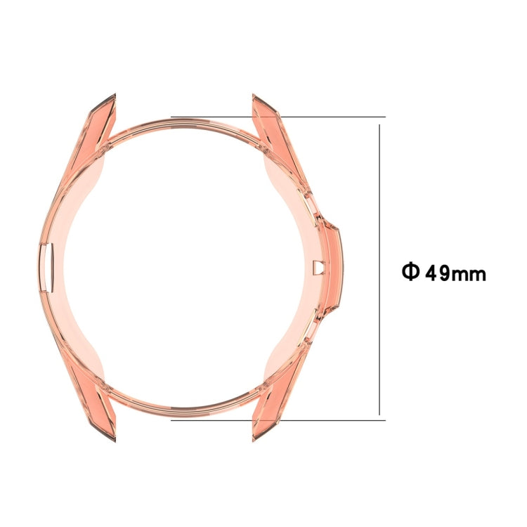 For Samsung Galaxy Watch 3 45mm Electroplating Hollow Half-pack TPU Protective Case(Gray) - Watch Cases by ENKAY
