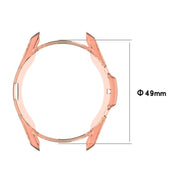 For Samsung Galaxy Watch 3 45mm Electroplating Hollow Half-pack TPU Protective Case(Gray) - Watch Cases by ENKAY
