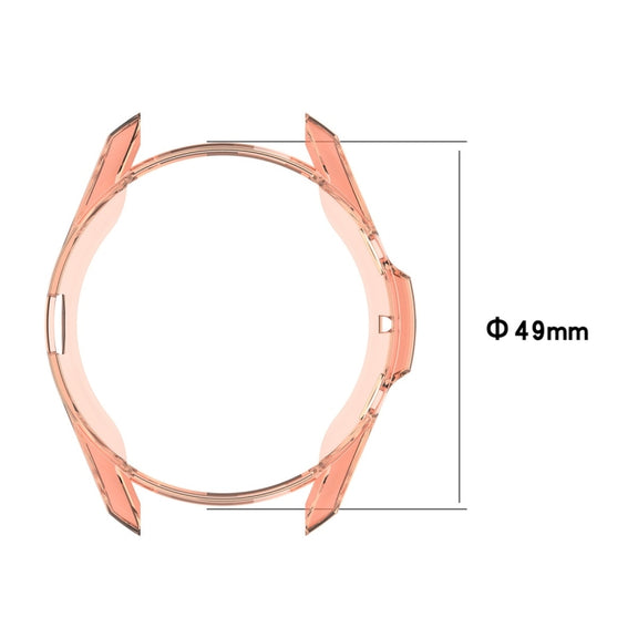 For Samsung Galaxy Watch 3 45mm Electroplating Hollow Half-pack TPU Protective Case(Gray) - Watch Cases by ENKAY