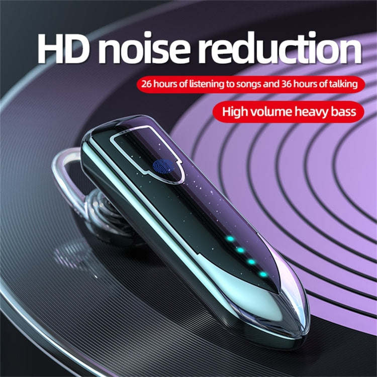ME-3 Bluetooth 5.0 Business Style Touch Switch Bluetooth Earphone(Blue)