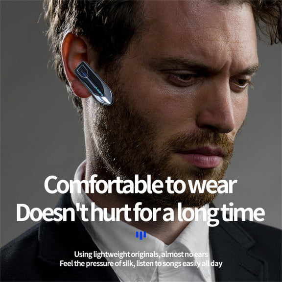 ME-3 Bluetooth 5.0 Business Style Touch Switch Bluetooth Earphone(Black)