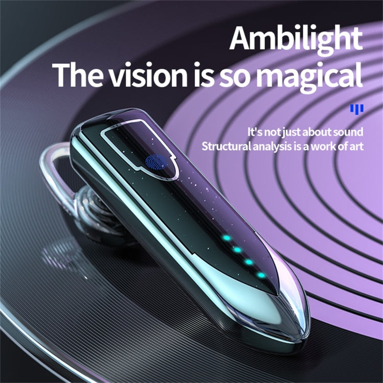 ME-3 Bluetooth 5.0 Business Style Touch Switch Bluetooth Earphone(Black)