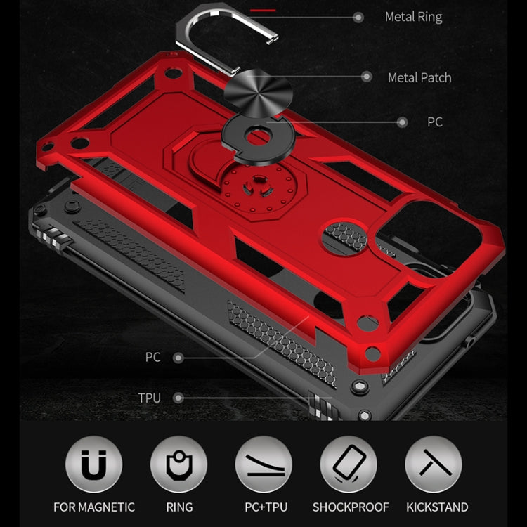 For Google Pixel 5 Shockproof TPU + PC Protective Case with 360 Degree Rotating Holder(Black)