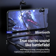 M60 8D Surround Sound Wireless Neck-mounted 5.1 Bluetooth Earphone Support TF Card MP3 Mode(Pink)