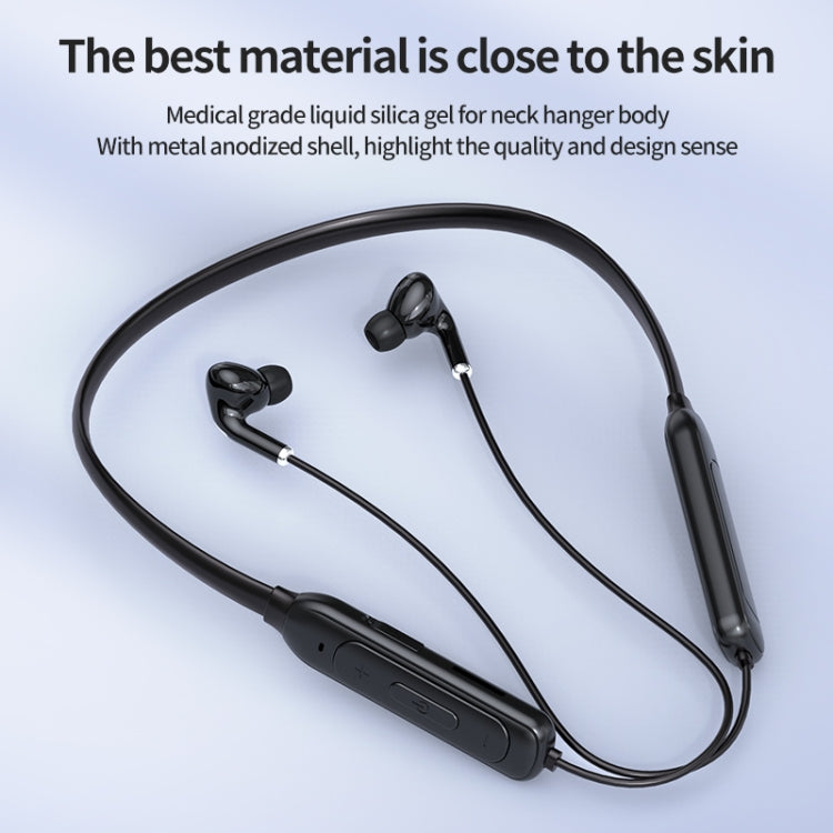 M60 8D Surround Sound Wireless Neck-mounted 5.1 Bluetooth Earphone Support TF Card MP3 Mode(Pink)