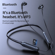 M60 8D Surround Sound Wireless Neck-mounted 5.1 Bluetooth Earphone Support TF Card MP3 Mode(Pink)