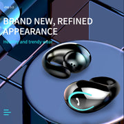 YX08 Ultra-light Ear-hook Wireless V5.0 Bluetooth Earphones Ear Clip Stereo Bluetooth Headset with Mic(Grey)