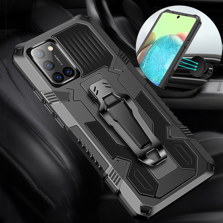 For Samsung Galaxy A71 Armor Warrior Shockproof PC + TPU Protective Case(Grey)