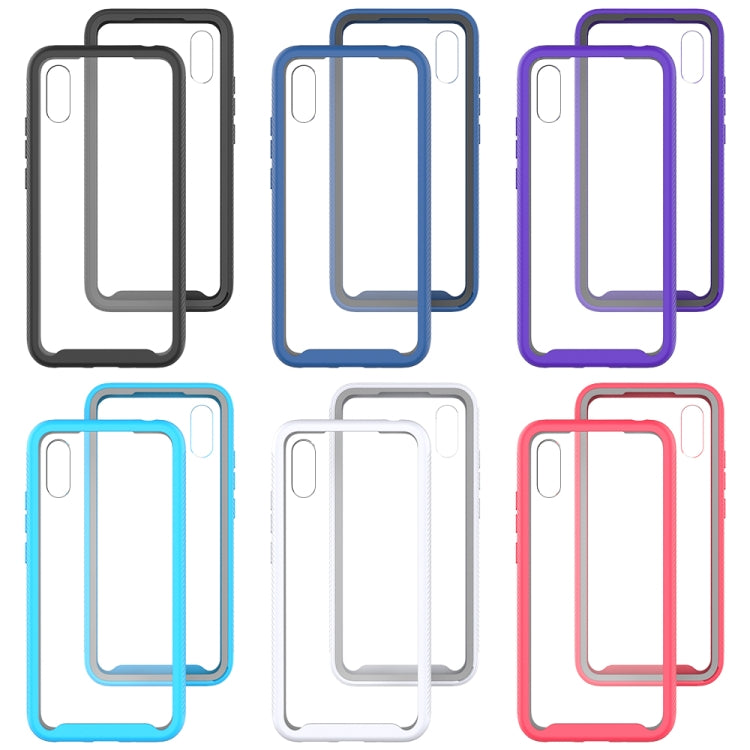 For Xiaomi Redmi 9A Starry Sky Solid Color Series Shockproof PC + TPU Protective Case(Navy Blue)