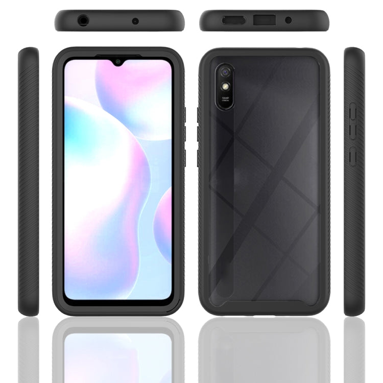 For Xiaomi Redmi 9A Starry Sky Solid Color Series Shockproof PC + TPU Protective Case(Navy Blue)