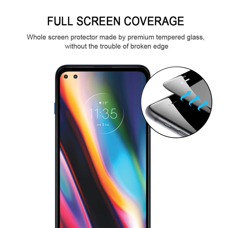 For Motorola Moto G 5G Plus Full Glue Full Screen Tempered Glass Film