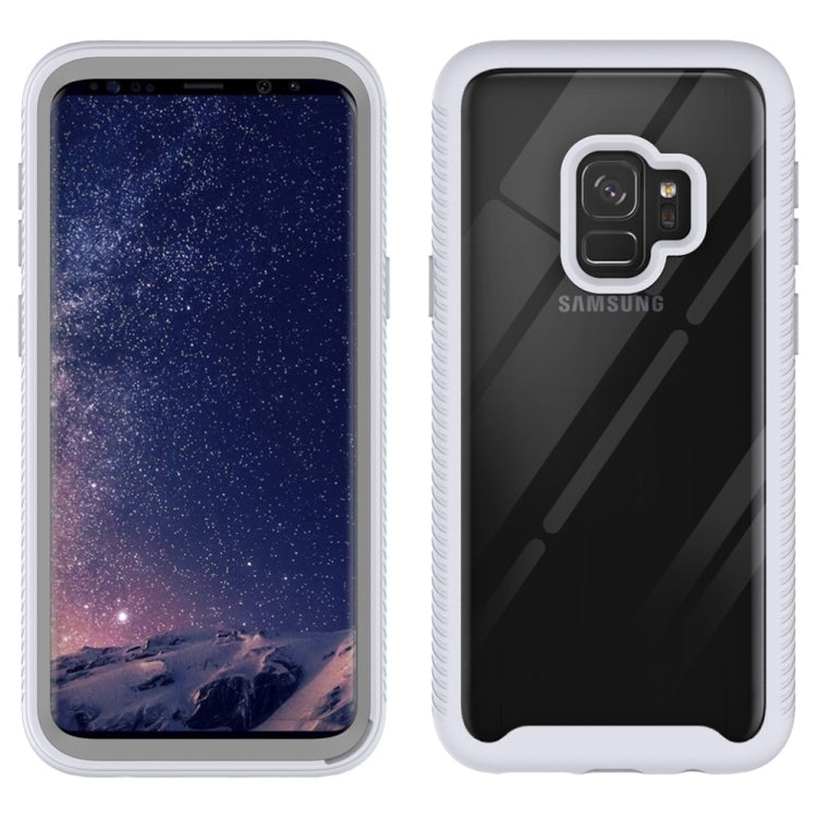 For Samsung Galaxy S9 Starry Sky Solid Color Series Shockproof PC + TPU Protective Case(White)
