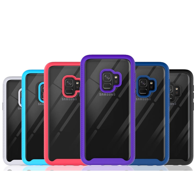 For Samsung Galaxy S9 Starry Sky Solid Color Series Shockproof PC + TPU Protective Case(White)