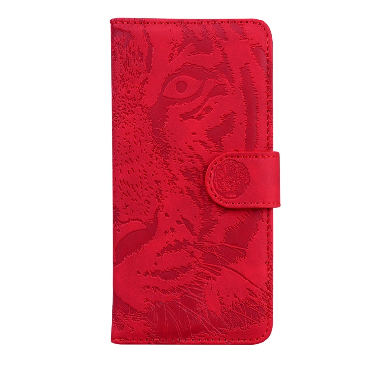 For Samsung Galaxy S20 FE / S20 FE 5G / S20 Lite Tiger Embossing Pattern Horizontal Flip Leather Case with Holder & Card Slots & Wallet(Red)