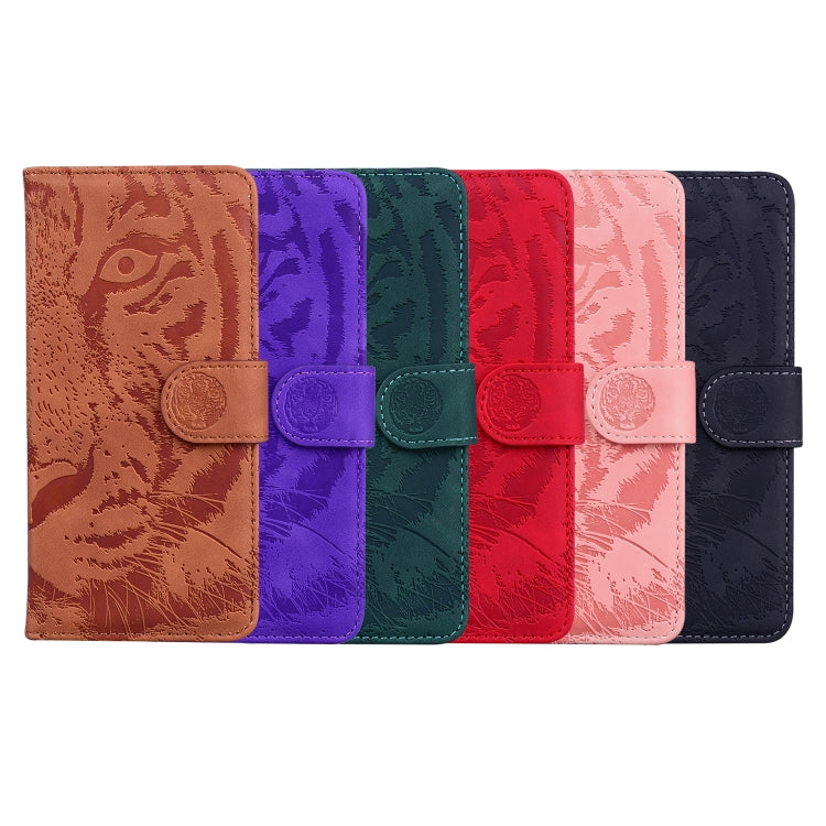 For Samsung Galaxy S20 FE / S20 FE 5G / S20 Lite Tiger Embossing Pattern Horizontal Flip Leather Case with Holder & Card Slots & Wallet(Red)