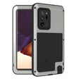 For Samsung Galaxy Note 20 Ultra LOVE MEI Metal Shockproof Waterproof Dustproof Protective Case without Glass(Silver) - free shipping - PMC TechLife - Order now!