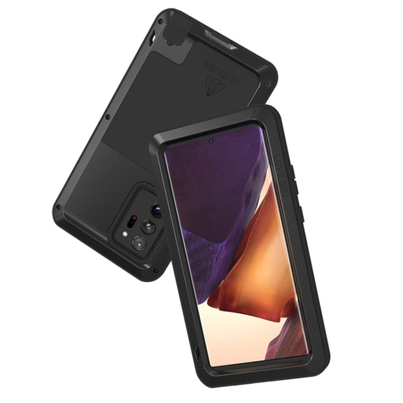 For Samsung Galaxy Note 20 Ultra LOVE MEI Metal Shockproof Water-resistant Dustproof Protective Case without Glass(Red)