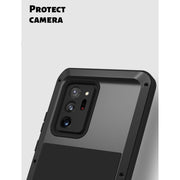For Samsung Galaxy Note 20 Ultra LOVE MEI Metal Shockproof Water-resistant Dustproof Protective Case without Glass(Red)