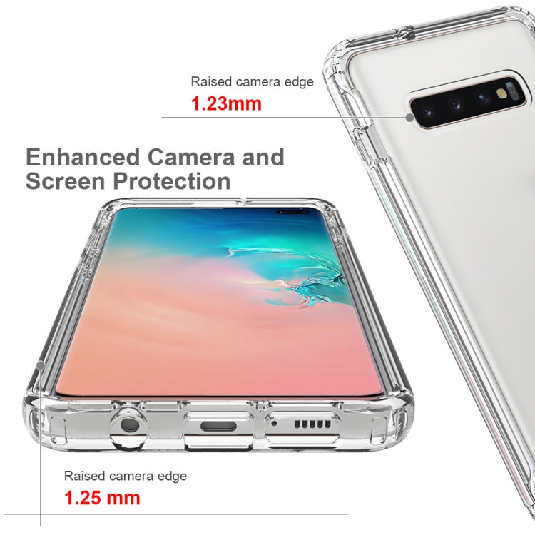 For Samsung Galaxy S10 Plus Shockproof  High Transparency PC+TPU Candy Colors Protective Case