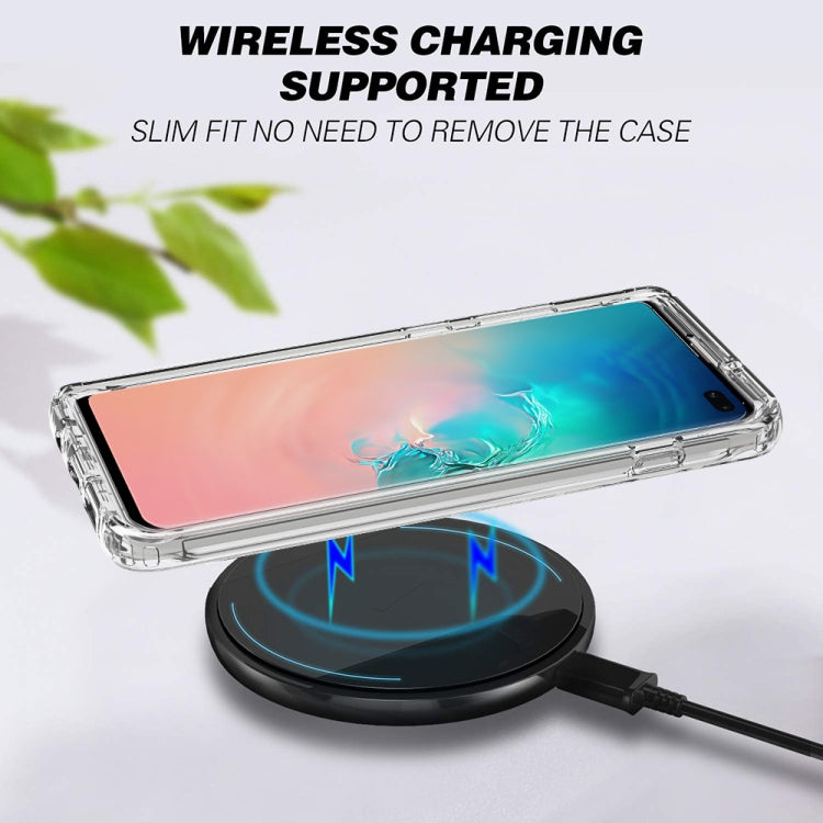 For Samsung Galaxy S10 Plus Shockproof  High Transparency PC+TPU Candy Colors Protective Case