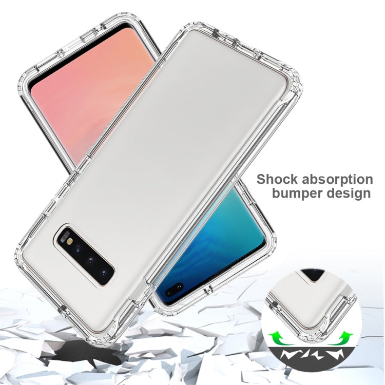 For Samsung Galaxy S10 Plus Shockproof  High Transparency PC+TPU Candy Colors Protective Case