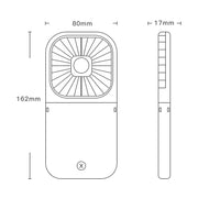 F20 Electroplating Handheld Fan Portable Desktop Folding Mute USB Hanging Neck Fan (Pink)