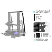 Creality Ender-3 / 3Pro Tie Rod Fixed Support Frame 3D Printer Structure Bracket