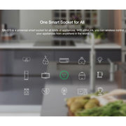 SA-003 10A Mini WiFi Plug Timing Smart Socket Works with Alexa & Google Home, AC 100-240V, US Plug