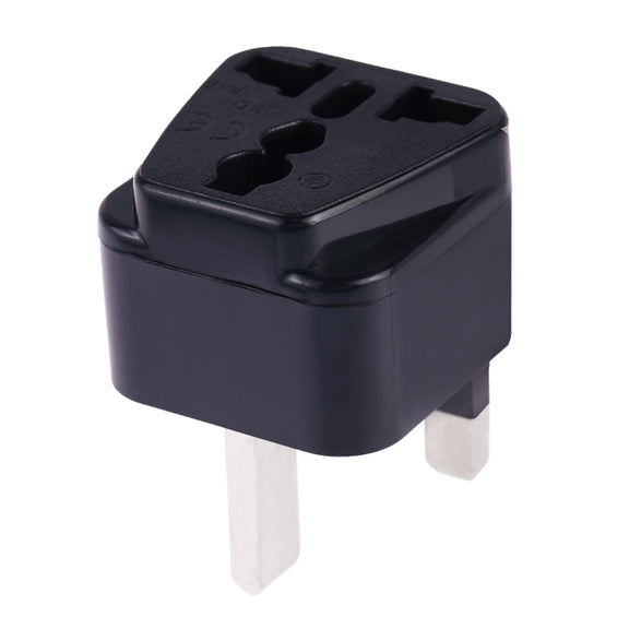 Portable Universal Socket to UK Plug Power Adapter Travel Charger (Black)