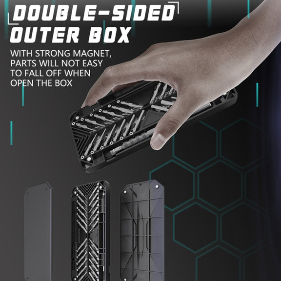 JAKEMY JM-8175 50 in 1 Double-sided Outer Box Multifunctional and Precision Screwdriver Tool Set