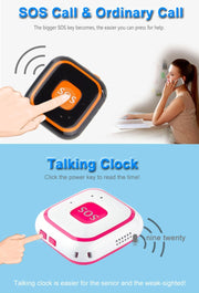 V28 Necklace Style GSM Mini LBS WiFi AGPS Tracker SOS Communicator(Black)