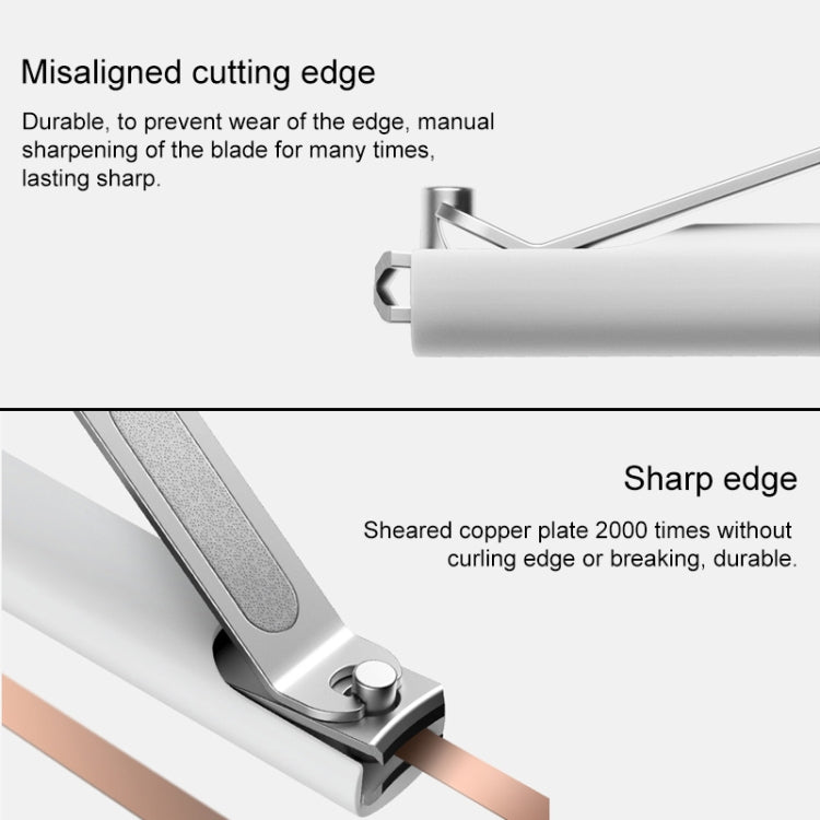 Original Xiaomi Mijia Splash Proof Nail Clippers(White)