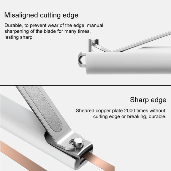 Original Xiaomi Mijia Splash Proof Nail Clippers(White)